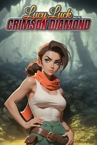 lucy luck and the crimson diamond slot logo